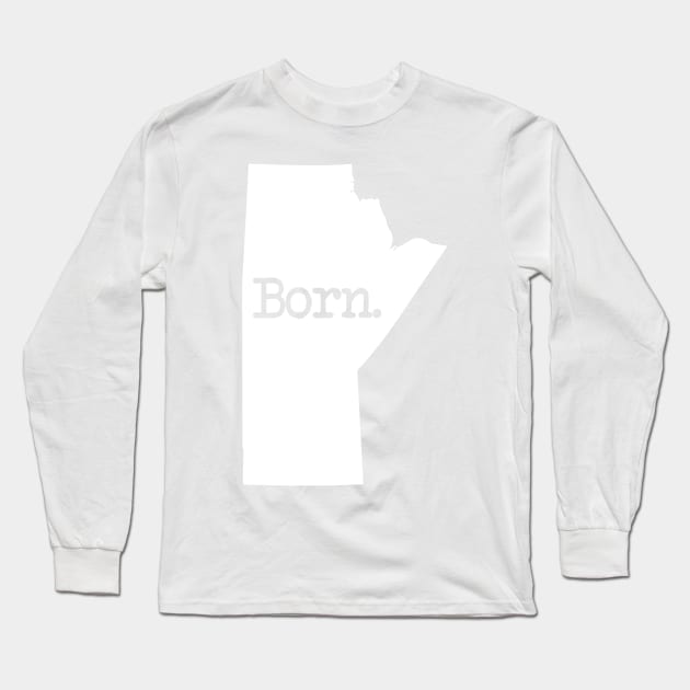 Manitoba Born MB Long Sleeve T-Shirt by mindofstate